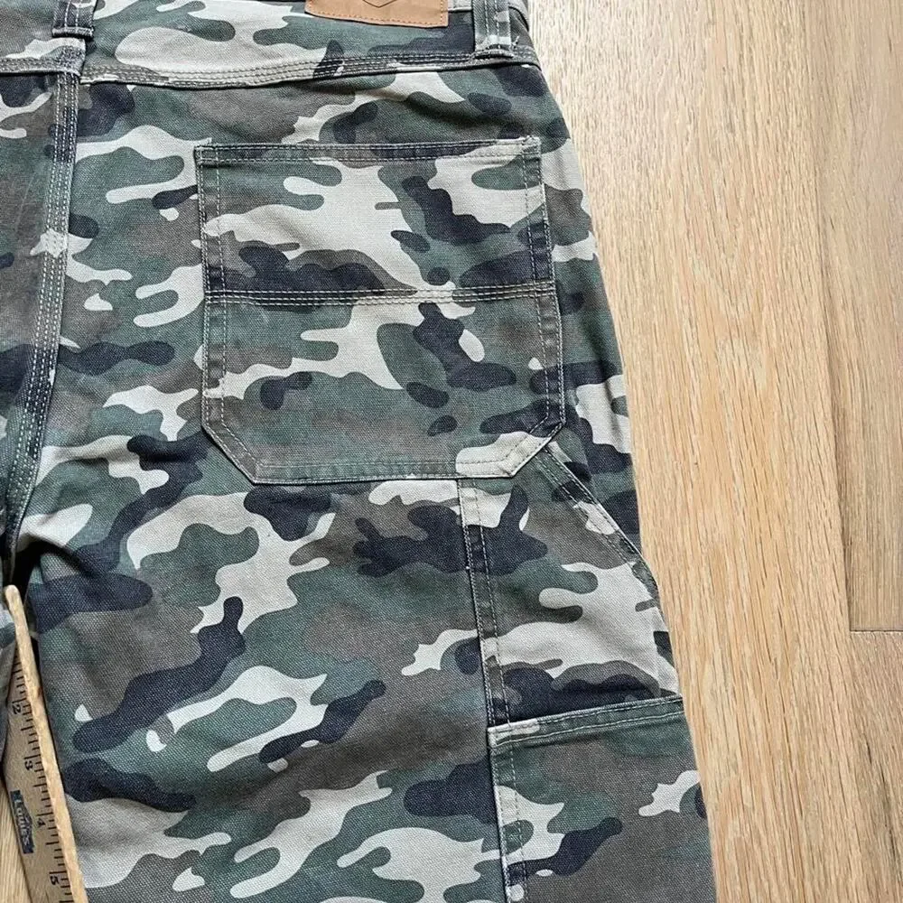 Camo Denim Cargo Streetwear! Berkeley Jensen Cotton Pants Size 36 x 34